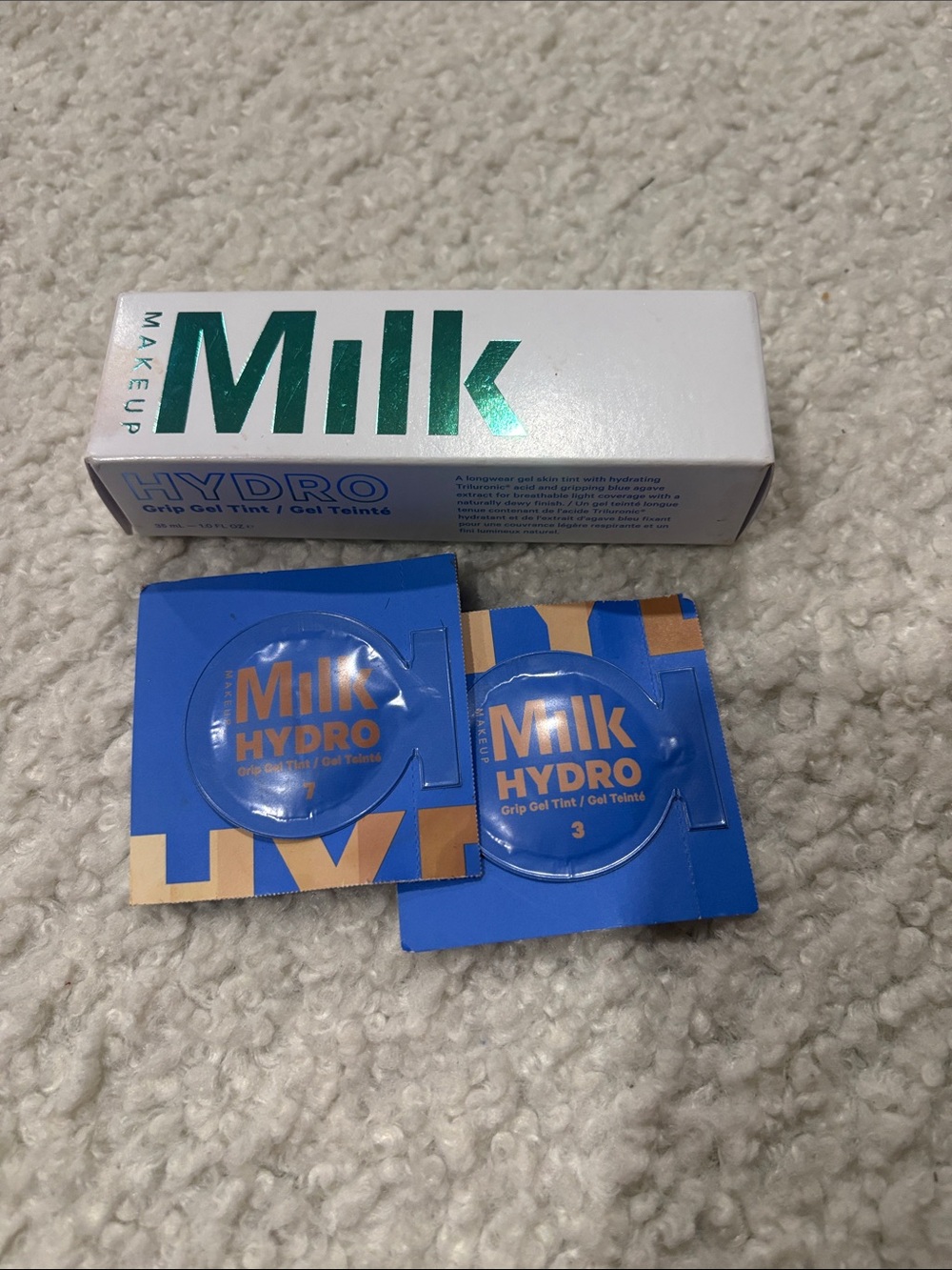 Milk Makeup Hydro Grip Gel Tint Packets - Blue and Gold